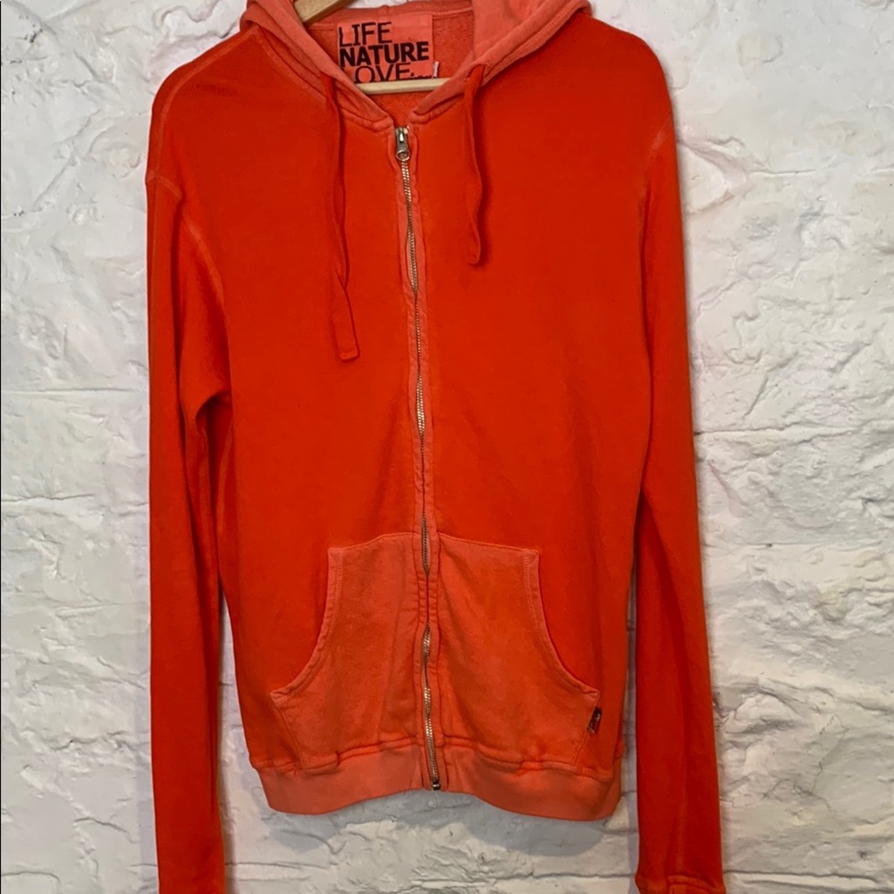 Free City hoodie vintage super soft terry cloth interior distressed no logo